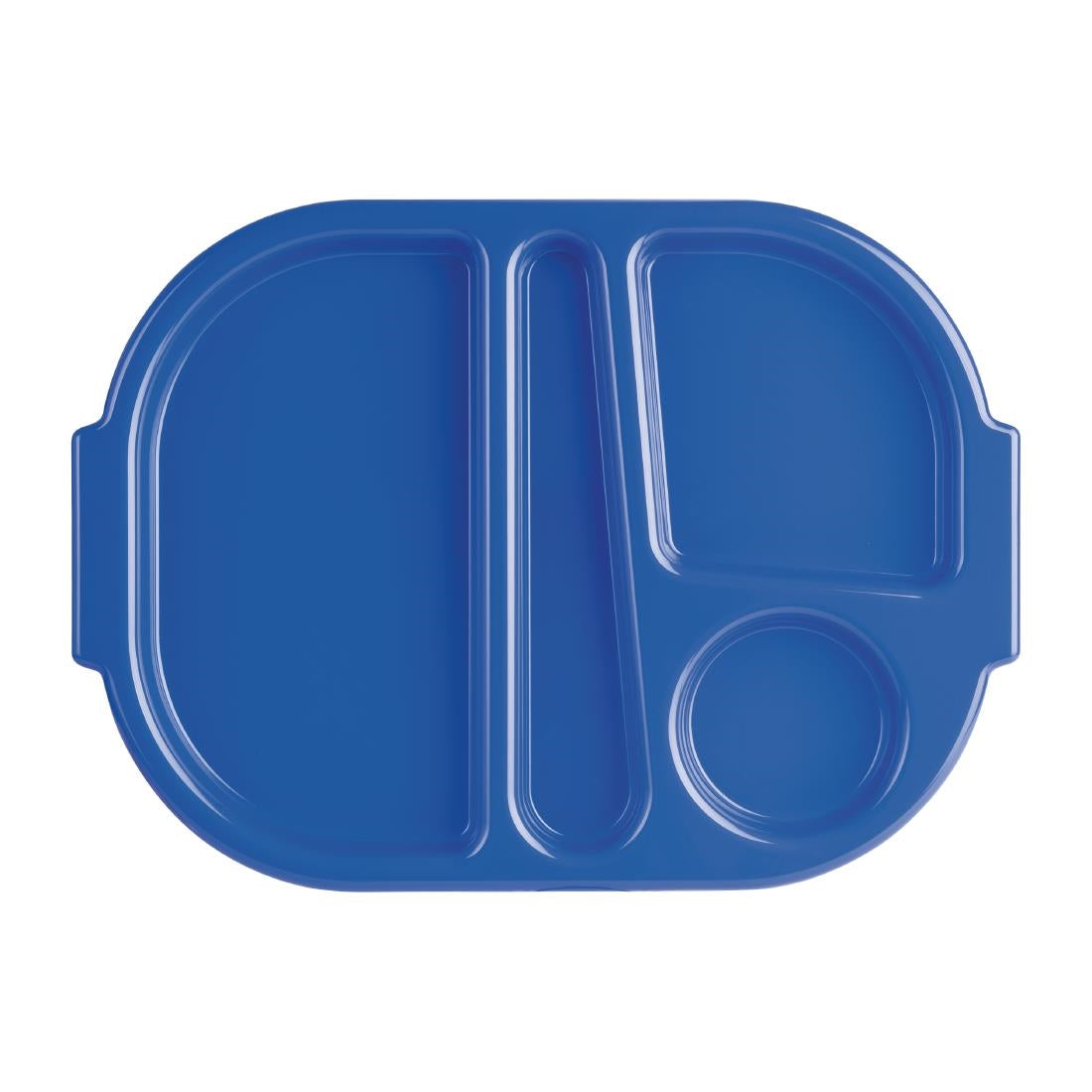 U038 Olympia Kristallon dienbladen met vakken 37,5x27,8cm blauw (10 stuks)