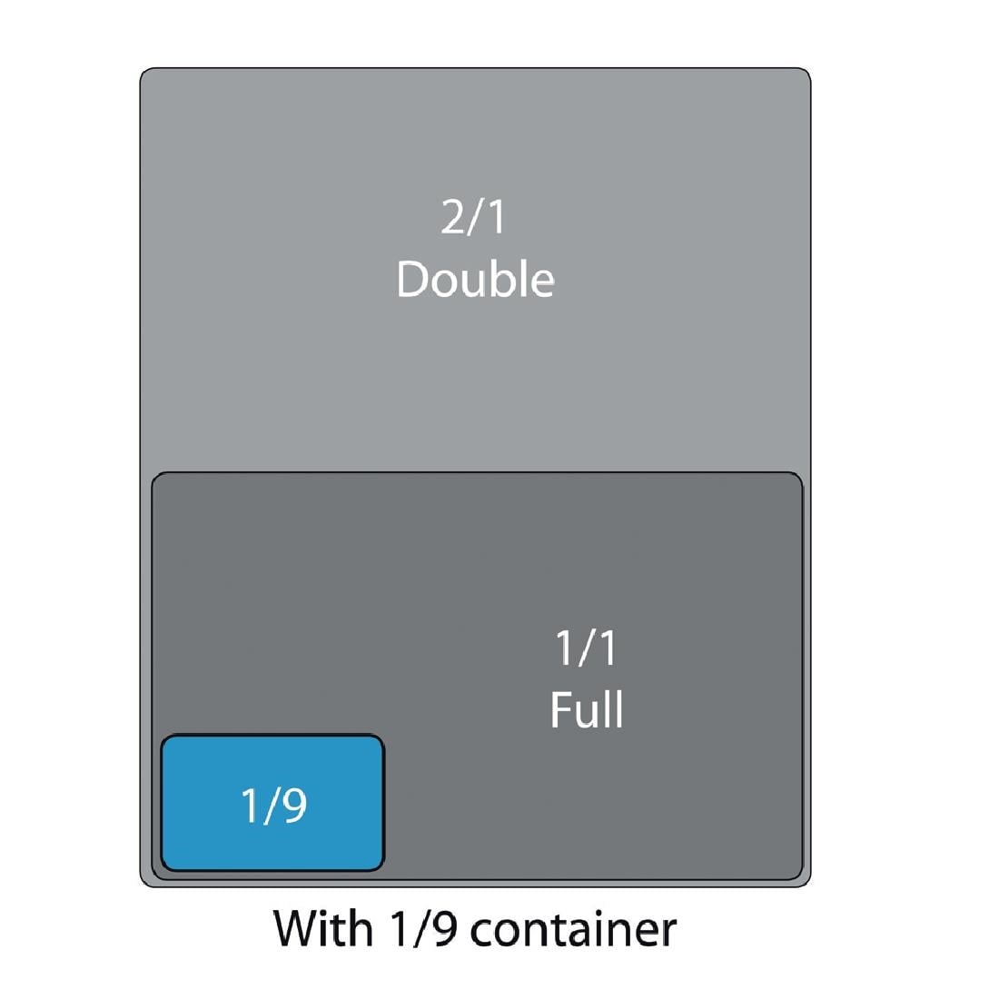 DM760 Cambro polycarbonaat lekrooster GN1/9