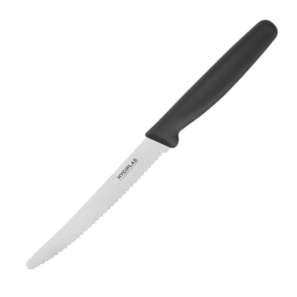 CF897 Hygiplas gekarteld tomatenmes 10cm zwart