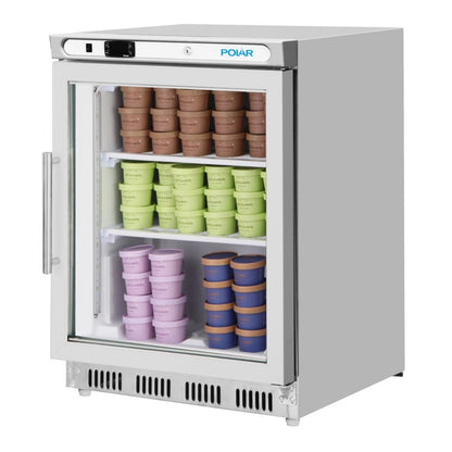PC008 Polar C-Series Onderbouw RVS Display Vrieskast