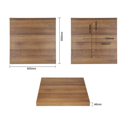 GR324 Bolero vierkant tafelblad Rustic Oak 60cm