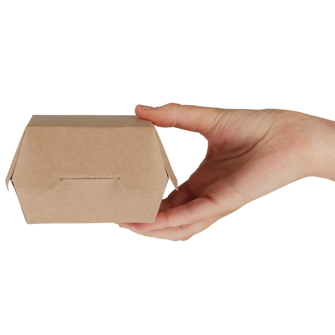 GE802 Colpac kraft hamburgerdoosjes composteerbaar standaard 10,8cm (250 stuks)