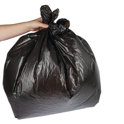 GK688 Jantex vuilniszakken zwart 70L / 10kg (200 stuks)