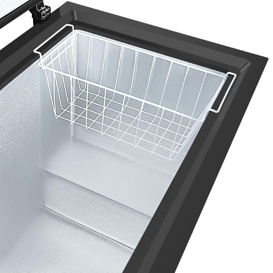 DA536 Nisbets Essentials vrieskist zwart 282Ltr
