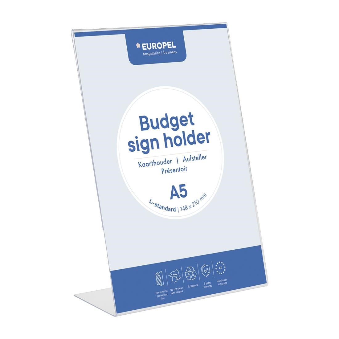 HU464 Europel Bordhouder Budget L-Model A5 Portret