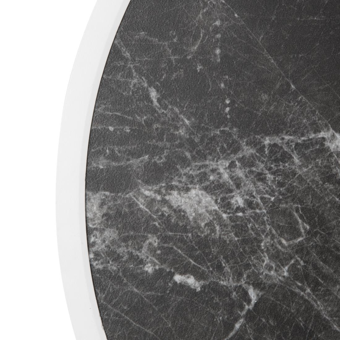 DL487 Bolero Rond Tafelblad Van Glasvezel, Donker Granieteffect, 580mm