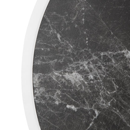 DL487 Bolero Rond Tafelblad Van Glasvezel, Donker Granieteffect, 580mm
