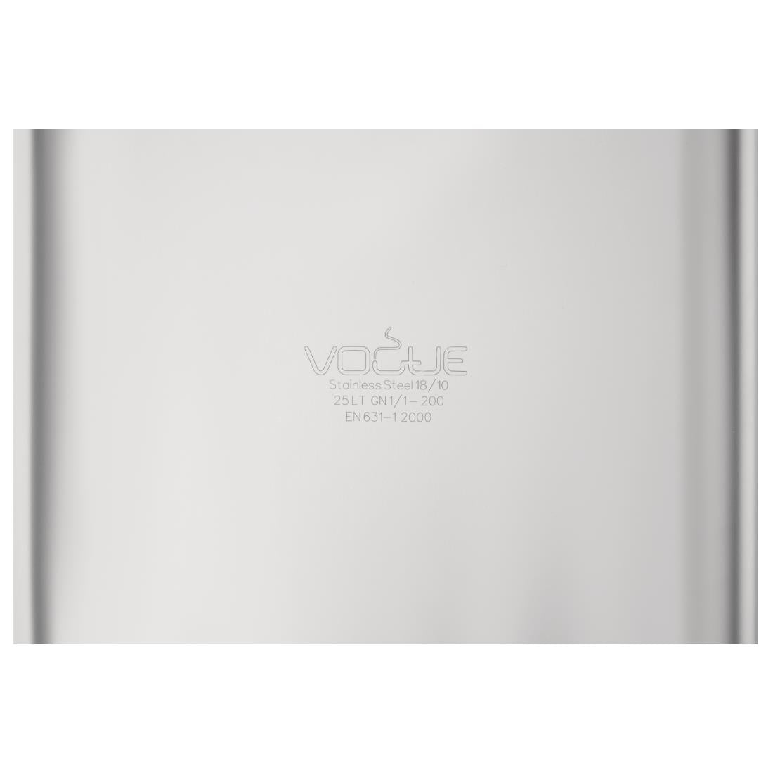 DW436 Vogue heavy-duty RVS GN 1/1 bak 200mm