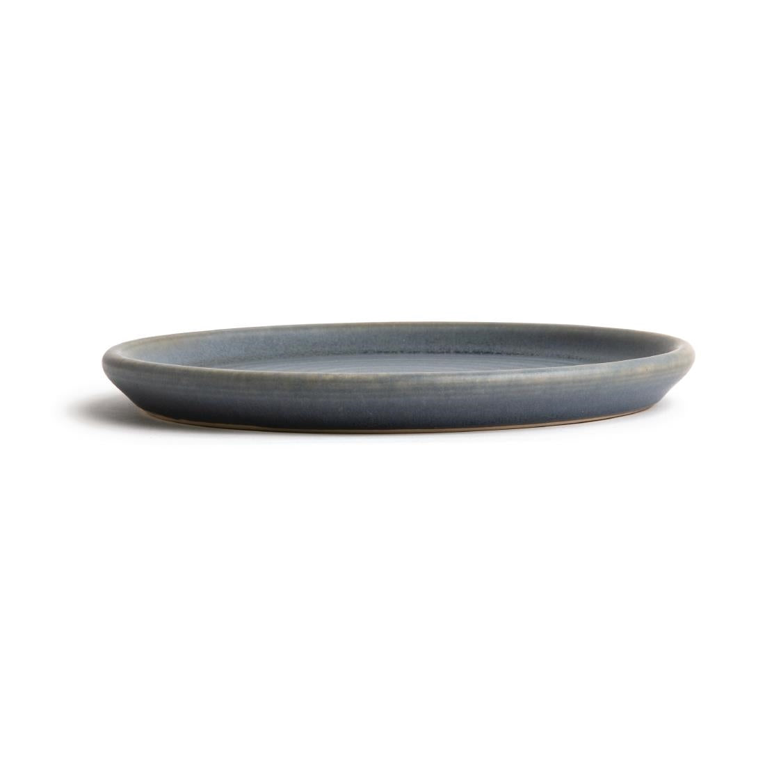 FA302 Olympia Canvas ronde borden met smalle rand blauw graniet 18cm (6 stuks)
