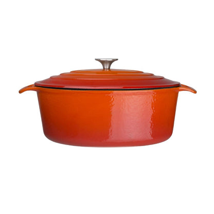 GH312 Vogue ovale inductie braadpan oranje 6Ltr