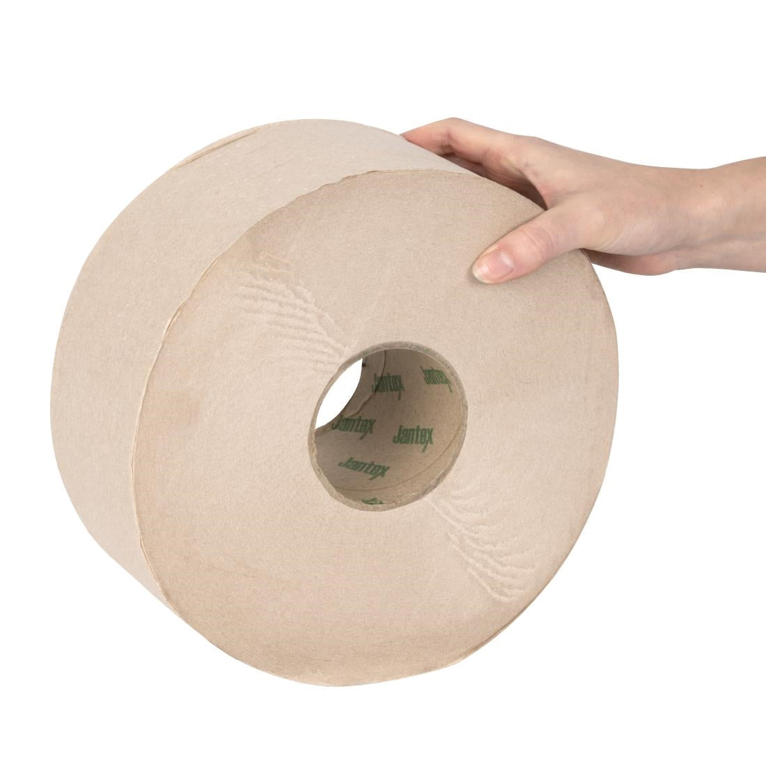 HX938 Jantex Groen 100% Gerecycled Jumbo Rol Navulling 2-laags 300m (6 stuks)