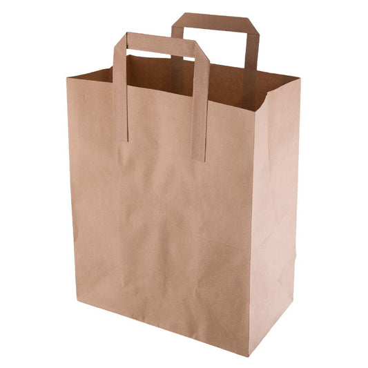 JA528 Fiesta Recycleerbare Platte Handvatten Bruine Papieren Tassen Medium (250 stuks)