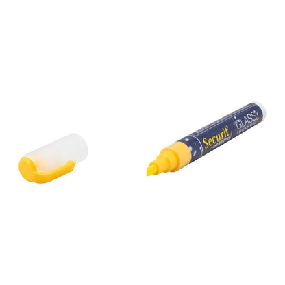 CU772 Securit Waterproof krijtstift (Glas + Krijtbord) in geel met 2-6mm penpunt