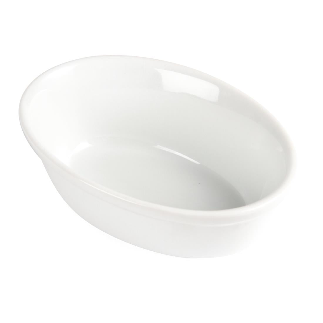 DK807 Olympia Whiteware Ovale Schaaltjes 16,1cm (6 Stuks)