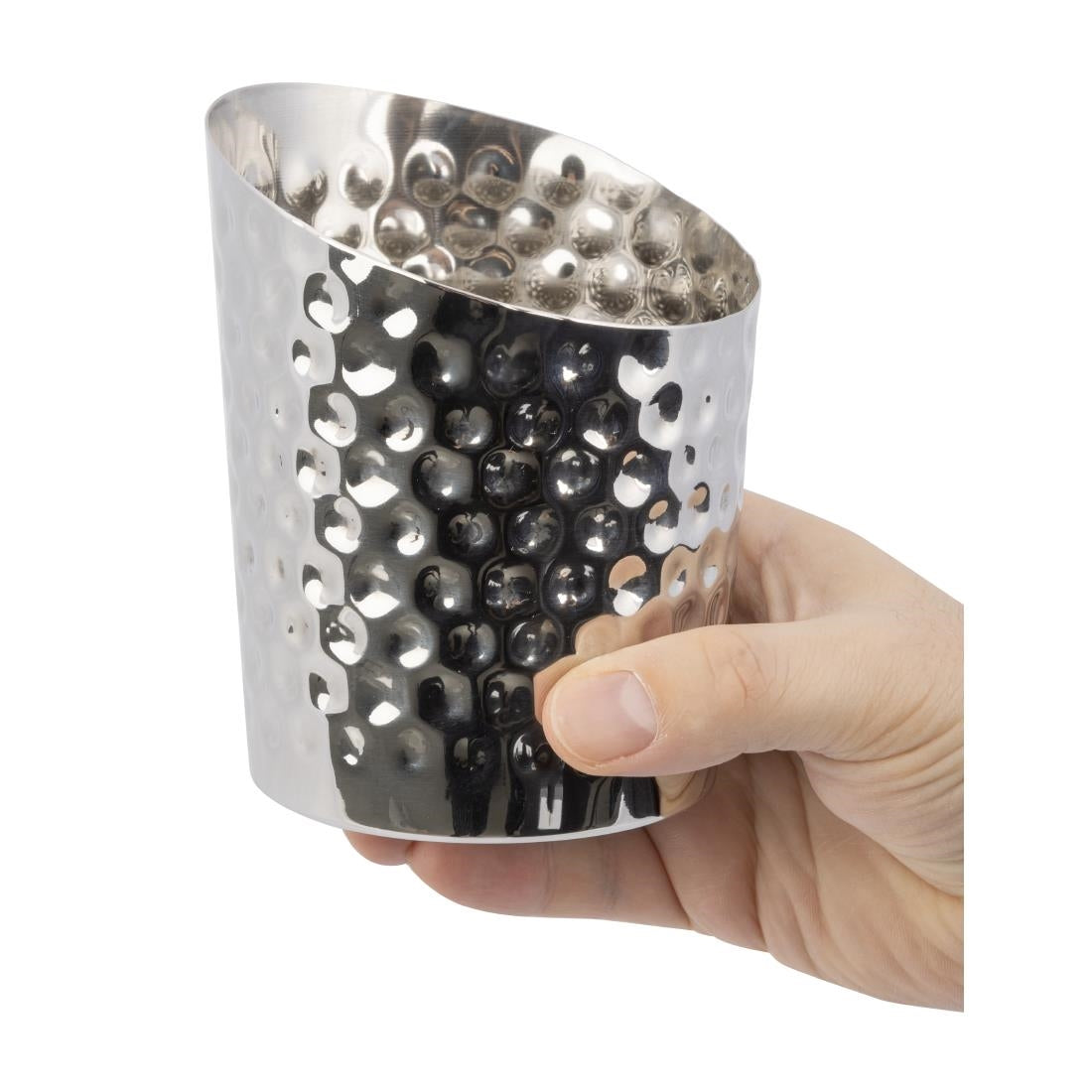 FU280 Olympia Chipbeker Gehamerd - 112X95mm 480ml