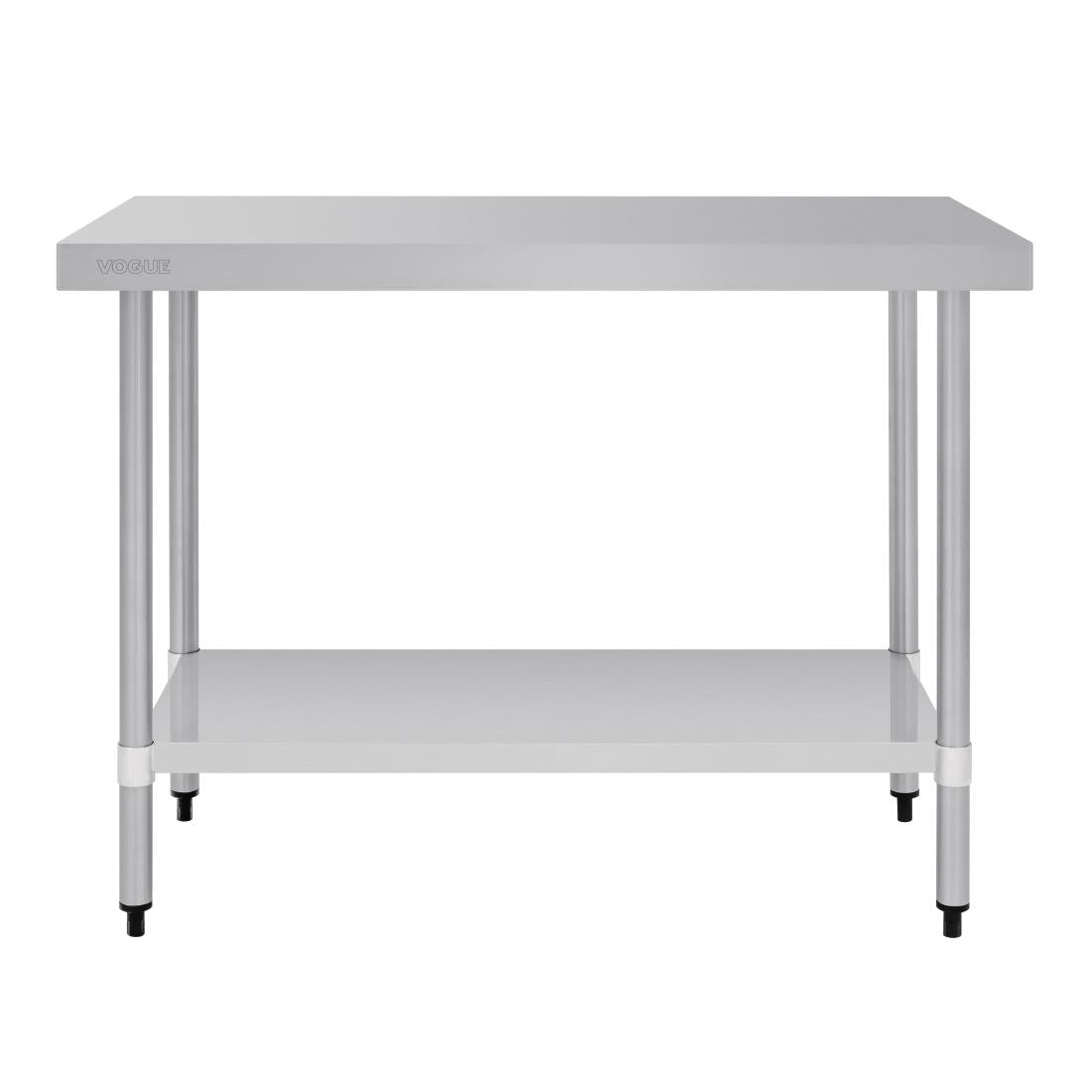 T376 Vogue RVS werktafel zonder achteropstand 90x120x60cm