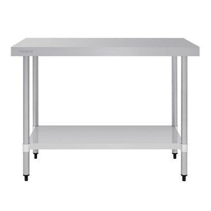 T376 Vogue RVS werktafel zonder achteropstand 90x120x60cm