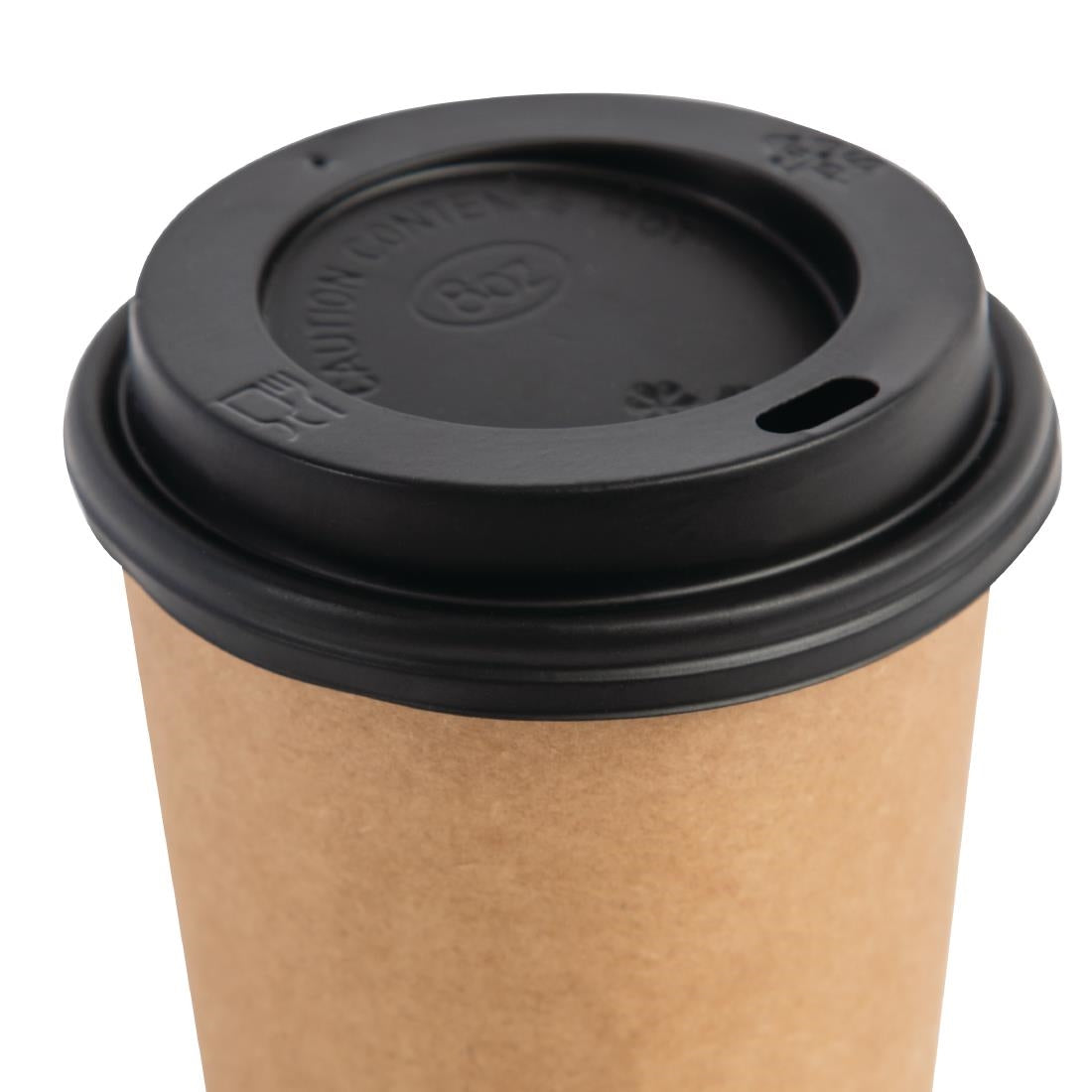 CW715 Fiesta Recyclable deksel zwart voor Fiesta Recyclable 225ml koffiebekers (50 stuks)