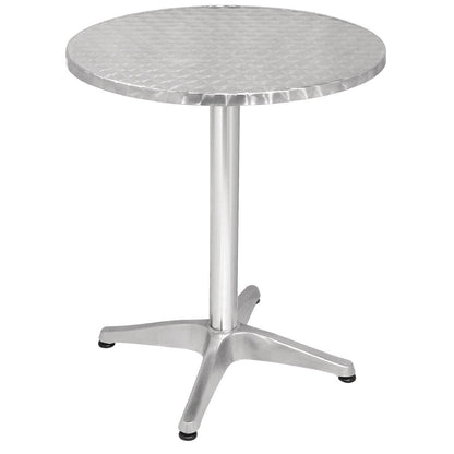 U425 Bolero Bistro ronde RVS tafel 60cm grijs