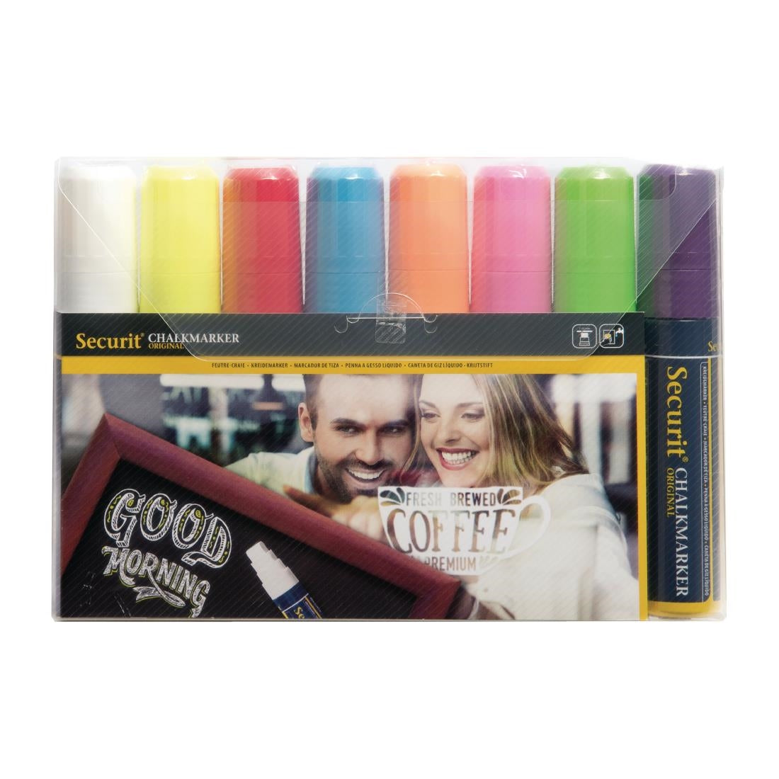 Y998 Securit uitwisbare krijtstiften 15mm (8 stuks)