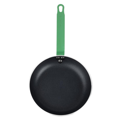 FB471 Hygiplas Teflon Platinum Plus anti-aanbak koekenpan 240mm groen handvat