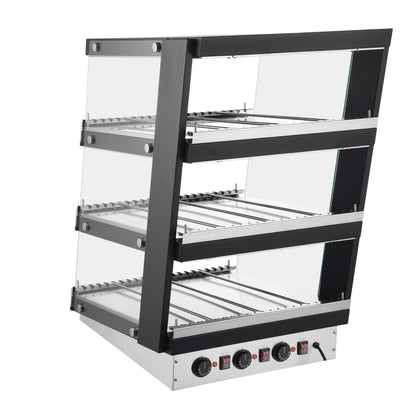 HW926 Buffalo Glooiend Kanaal Voedselverwarmer 3 Planken