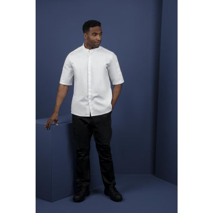 BB702-L Southside bandkraag koksbuis wit L