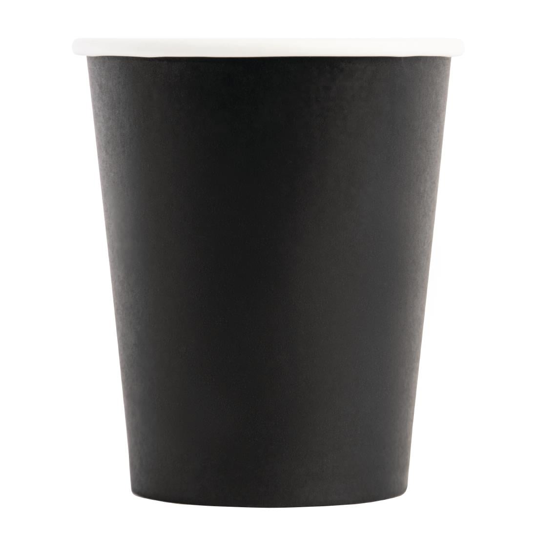 GF040 Fiesta Recyclable koffiebekers enkelwandig zwart 23cl (1000 stuks)