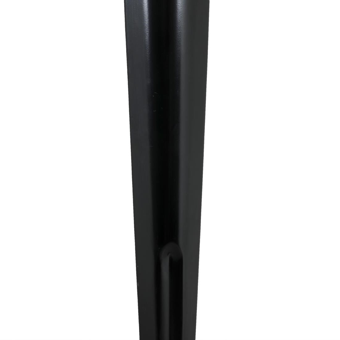 HZ808 Bolero Bistro Eettafel Mangohouten Blad Zwarte Poot 1450mm