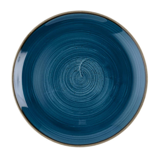 HR380 Churchill Stonecast Java Blue Evolve Coupe Bord 28.6cm (12 stuks)