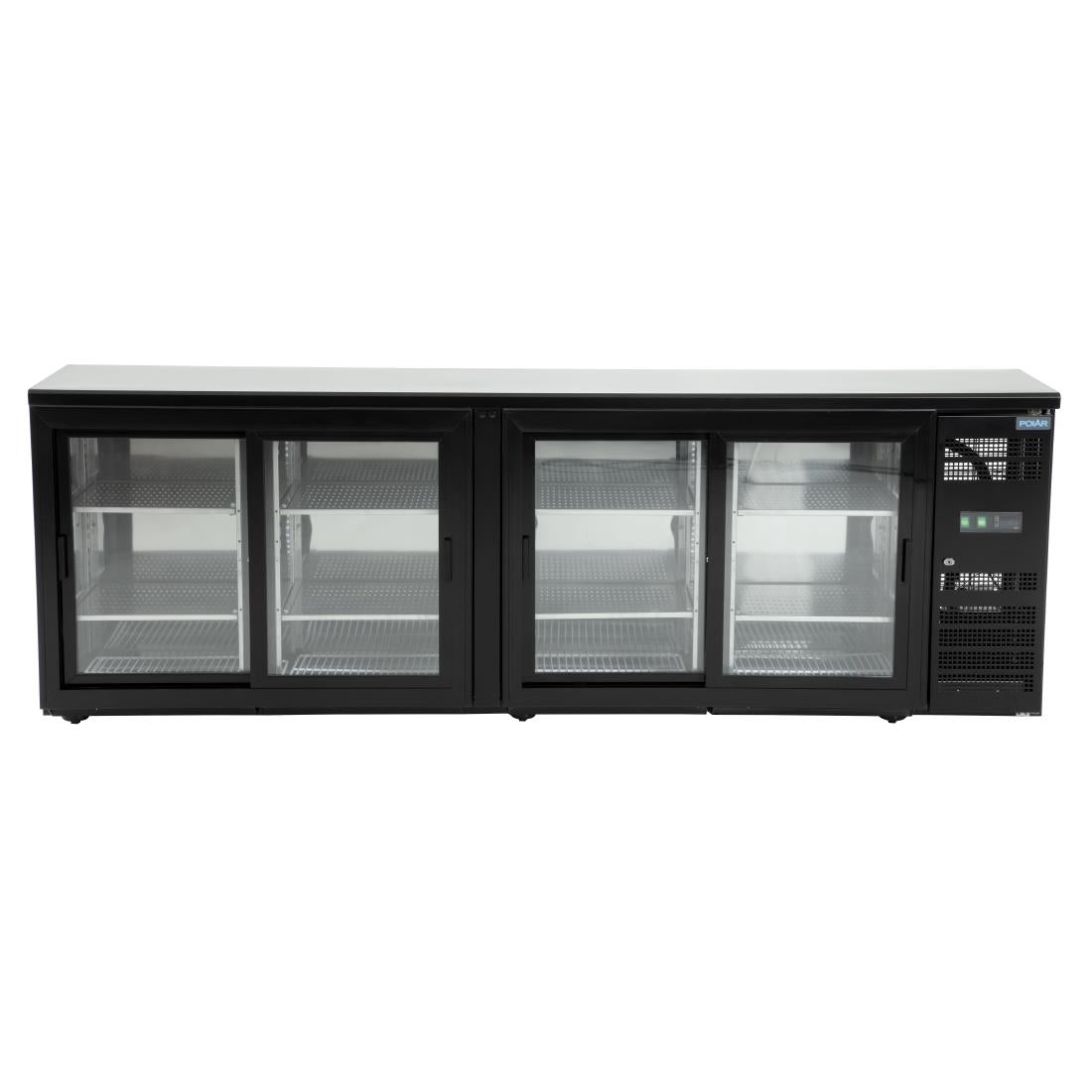 CS103 Polar U-serie vier-deurs displaykoeler voor achter de bar