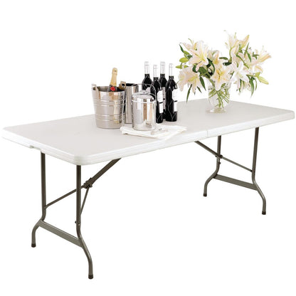 LL001 Bolero Rechthoekige middenvouwtafel 6ft wit