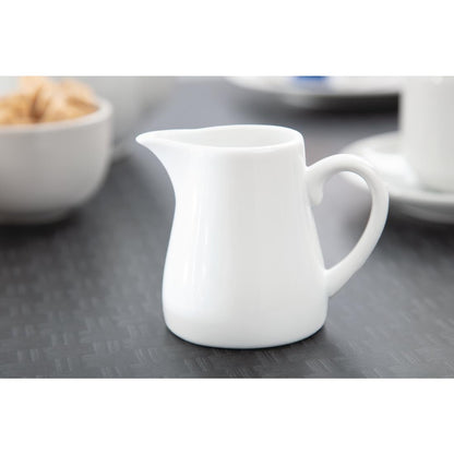 U819 Olympia Whiteware melkkannetjes met handvat 170ml (6 stuks)