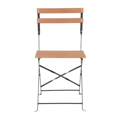 GJ766 Bolero opklapbare imitatiehout stoelen (2 stuks)