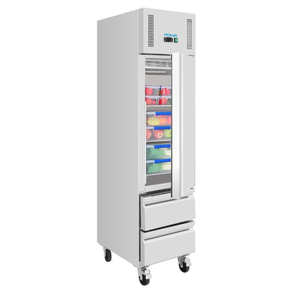 UA112 Polar G-Series GN-koelkast, slank model, met 1 deur en 2 laden