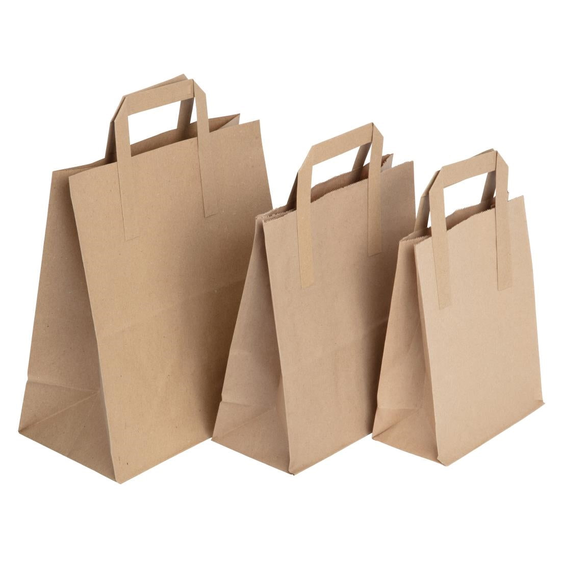 JA529 Fiesta Recycleerbare Platte Handvat Bruine Papieren Tassen Groot (250 stuks)