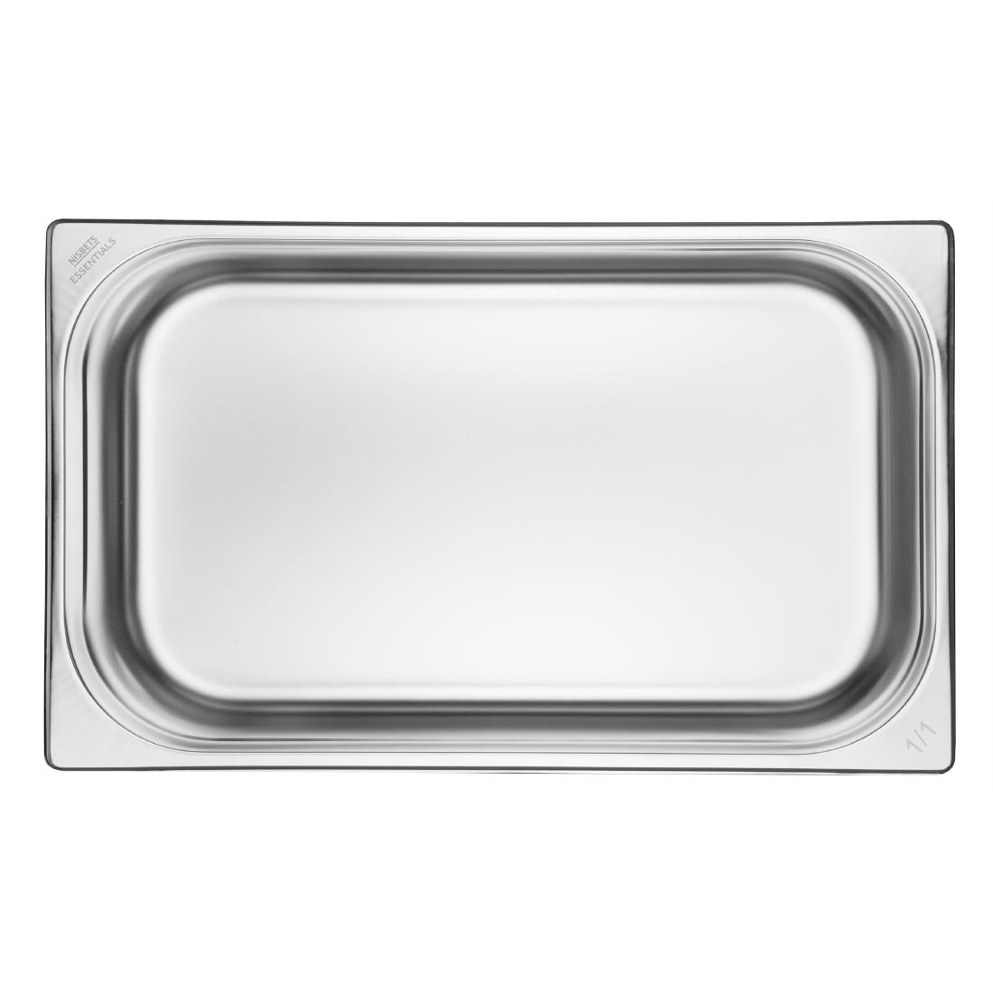 JB370 Nisbets Essentials RVS Gastronorm Bak 1/1 100mm (3 stuks)