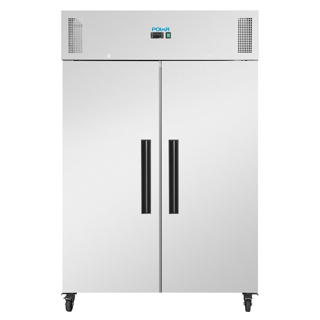 PG594 Polar G-Serie dubbeldeurs staande koelkast met geforceerde lucht 1200Ltr