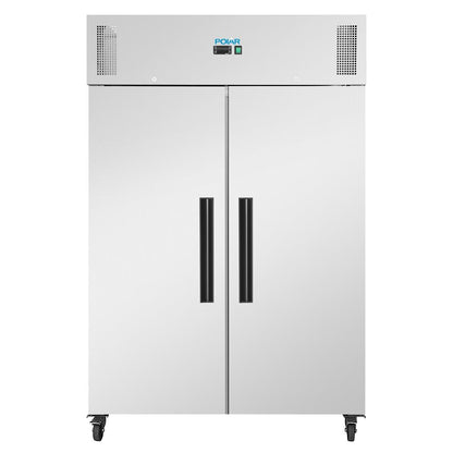 PG594 Polar G-Serie dubbeldeurs staande koelkast met geforceerde lucht 1200Ltr