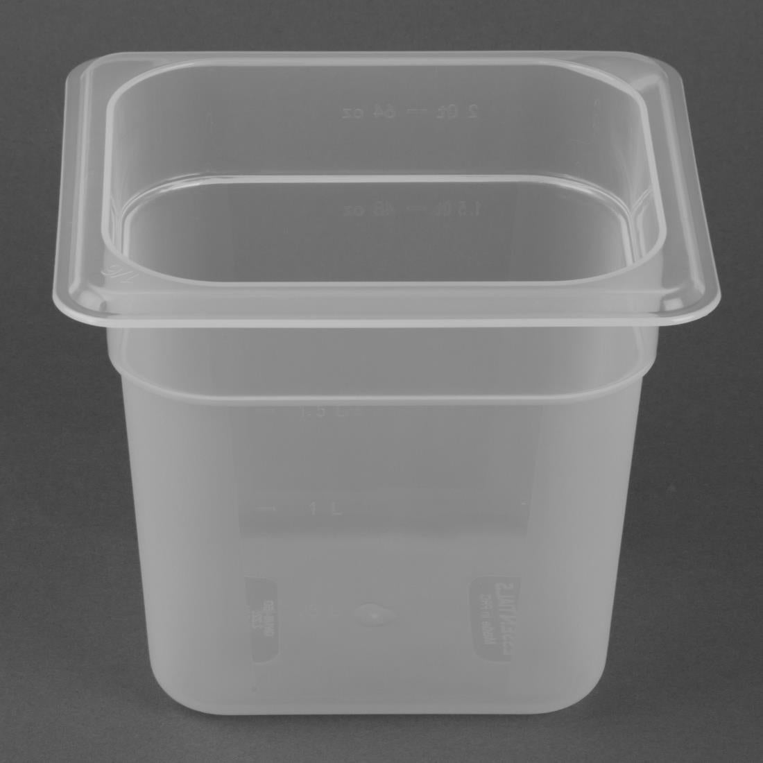 HZ345 Nisbets Essentials Polypropyleen 1/6 Gastronormbak 150mm