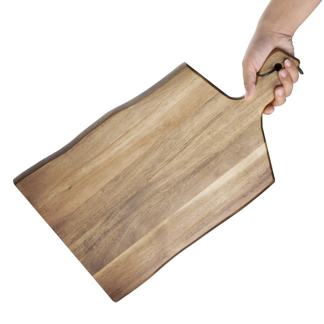 GM264 Olympia acaciahouten serveerplank golvende rand 35,5x25cm