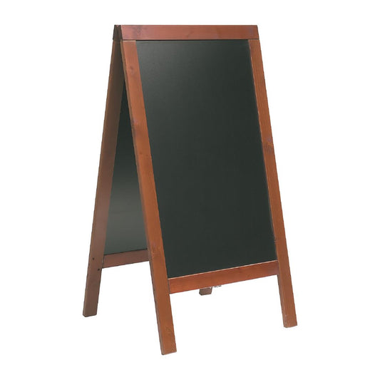 P514 Securit Duplo stoepbord mahonie 135x70cm