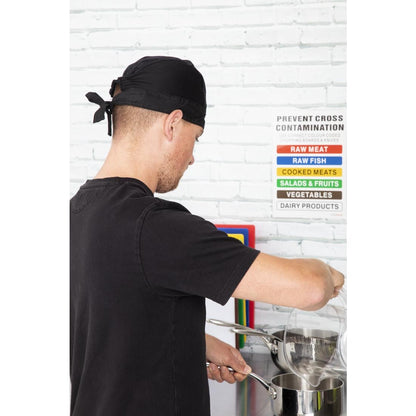 B390 Chefs bandana zwart