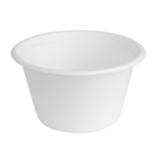 HW022 Fiesta Composteerbare Bagasse Kom Basis 500ml (50 stuks)