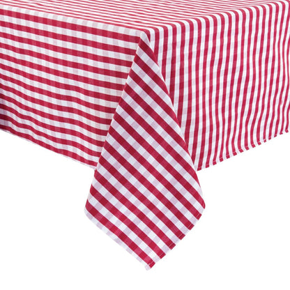 HB582 Mitre Comfort Gingham tafelkleed rood-wit 132x132cm