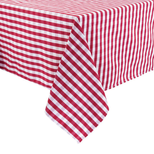HB582 Mitre Comfort Gingham tafelkleed rood-wit 132x132cm