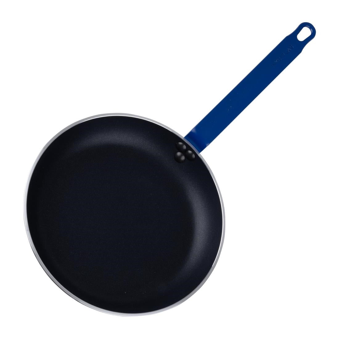HT972 Hygiplas Aluminium Anti-aanbak Teflon Platinum Plus Koekenpan met Blauwe Handgreep 28cm