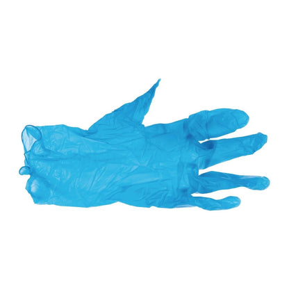 CF403-L Hygiplas vinyl handschoenen blauw poedervrij L (100 stuks)