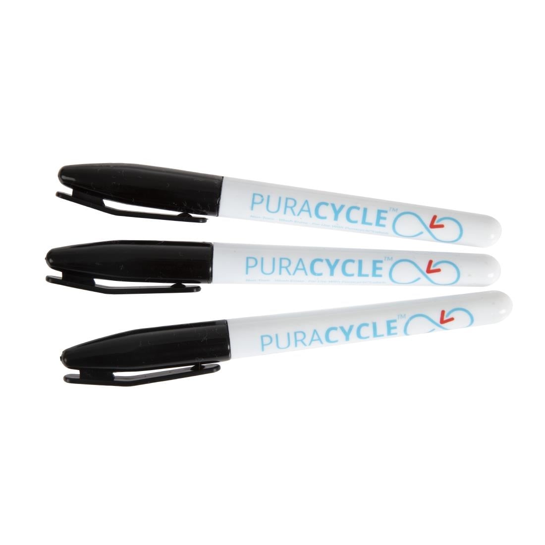 FB284 Puracycle gifvrije permanentmarkers zwart (3 stuks)