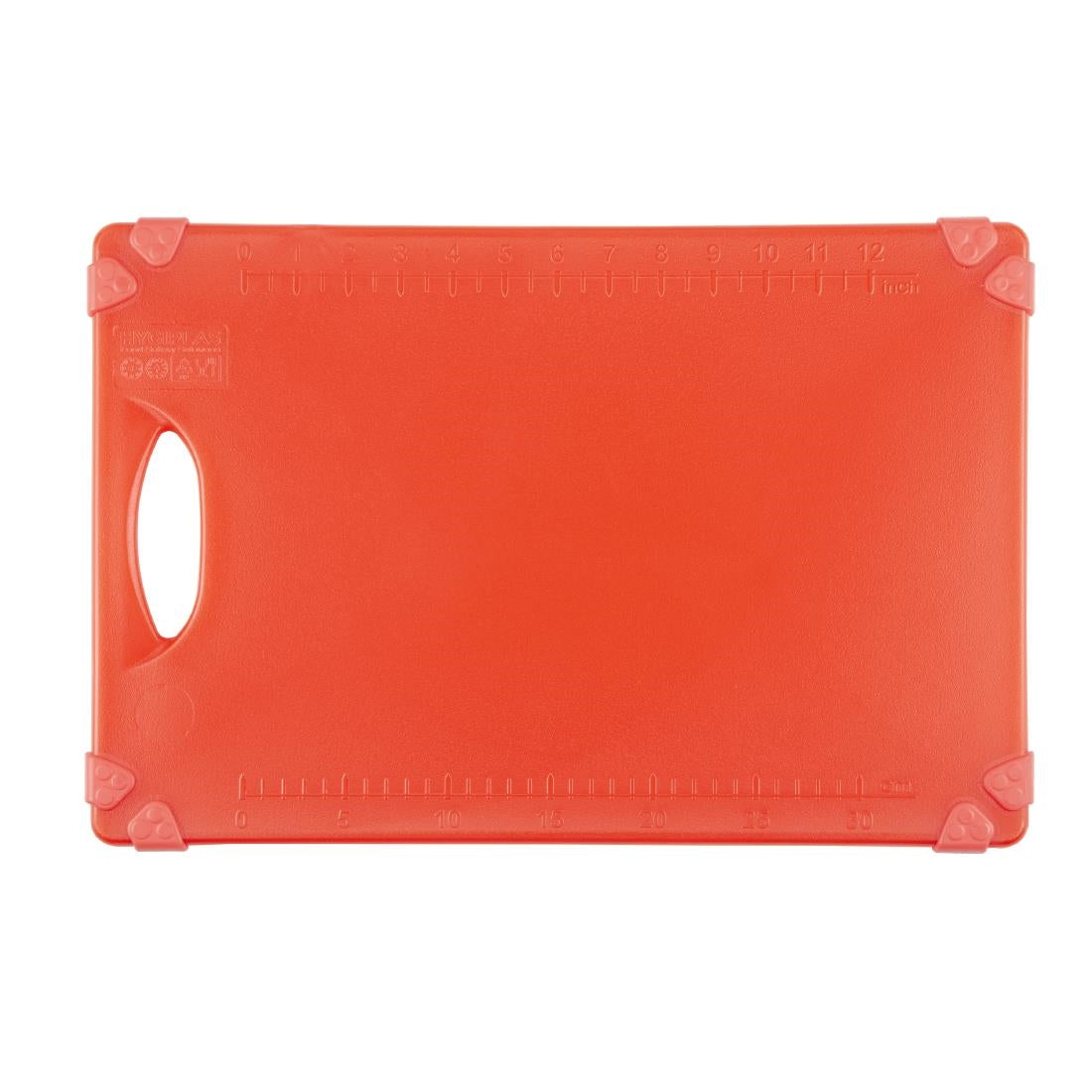HW005 Hygiplas Commerciële Grip Snijplank Rood 458X306Mm